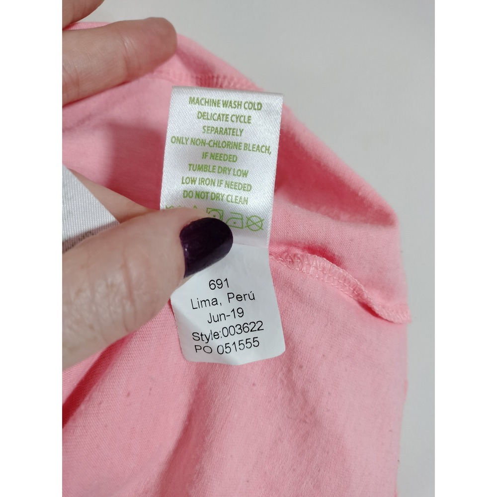 Lilly Pulitzer Pink Halter Ruffle Tank Top Keyhole Back XL - Picture 2 of 7